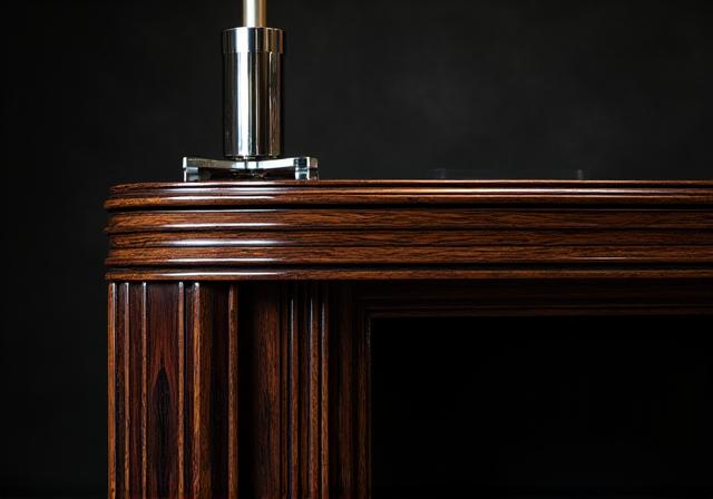 Bureau de style Art Déco en bois précieux