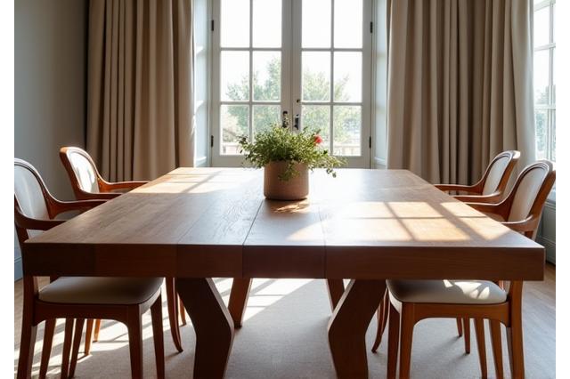 Meuble en bois massif sur mesure dans un intérieur élégant